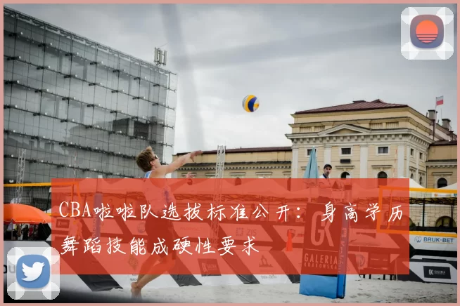 CBA啦啦队选拔标准公开：身高学历舞蹈技能成硬性要求