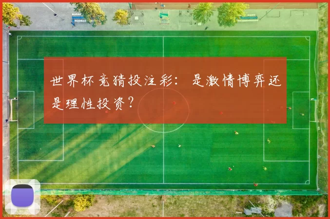 世界杯竞猜投注彩:是激情博弈还是理性投资?