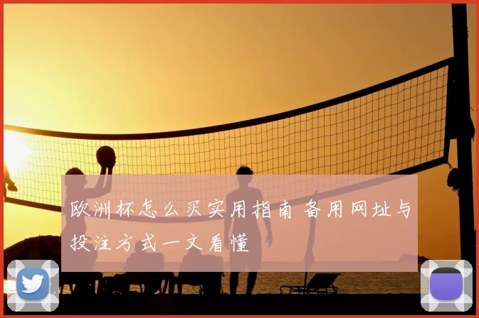欧洲杯怎么买实用指南 备用网址与投注方式一文看懂