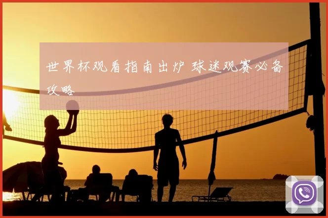 世界杯观看指南出炉 球迷观赛必备攻略